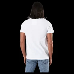 Dedicated T-shirt Stockholm Recycle Moun White Vit Clearance