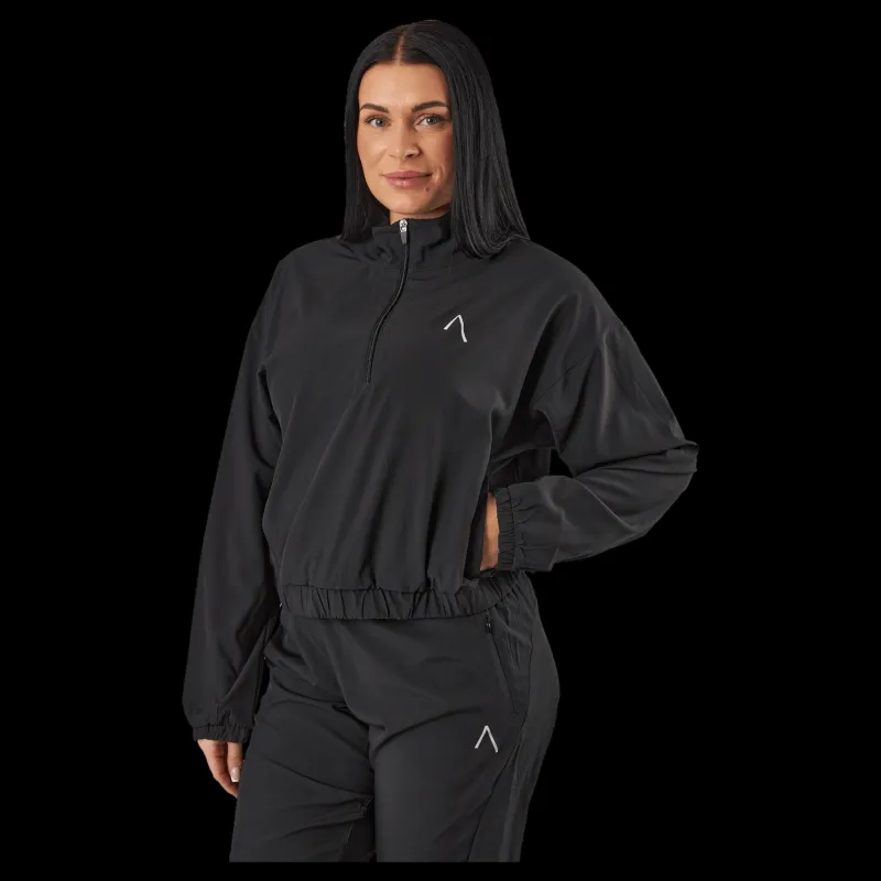 Hot BLACC Tulip Halfzip Jacket Black Svart
