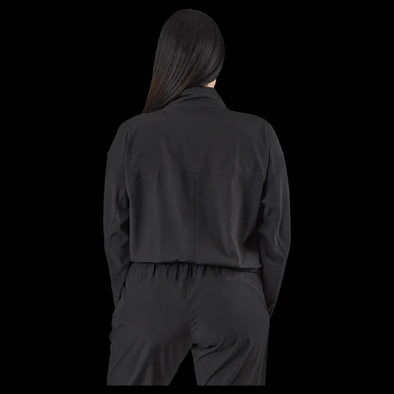 Hot BLACC Tulip Halfzip Jacket Black Svart
