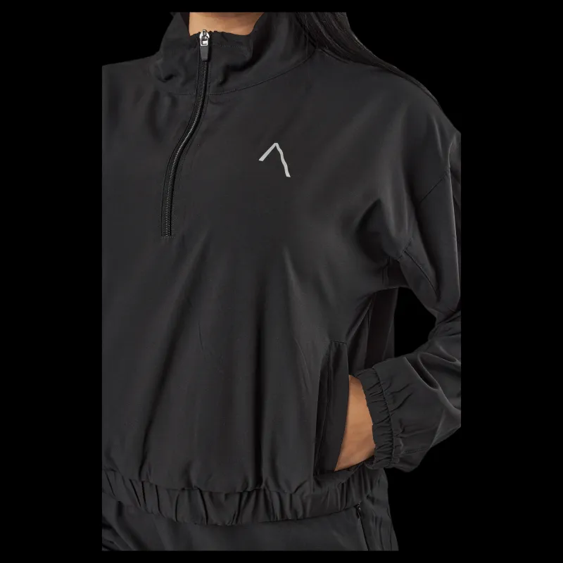 Hot BLACC Tulip Halfzip Jacket Black Svart