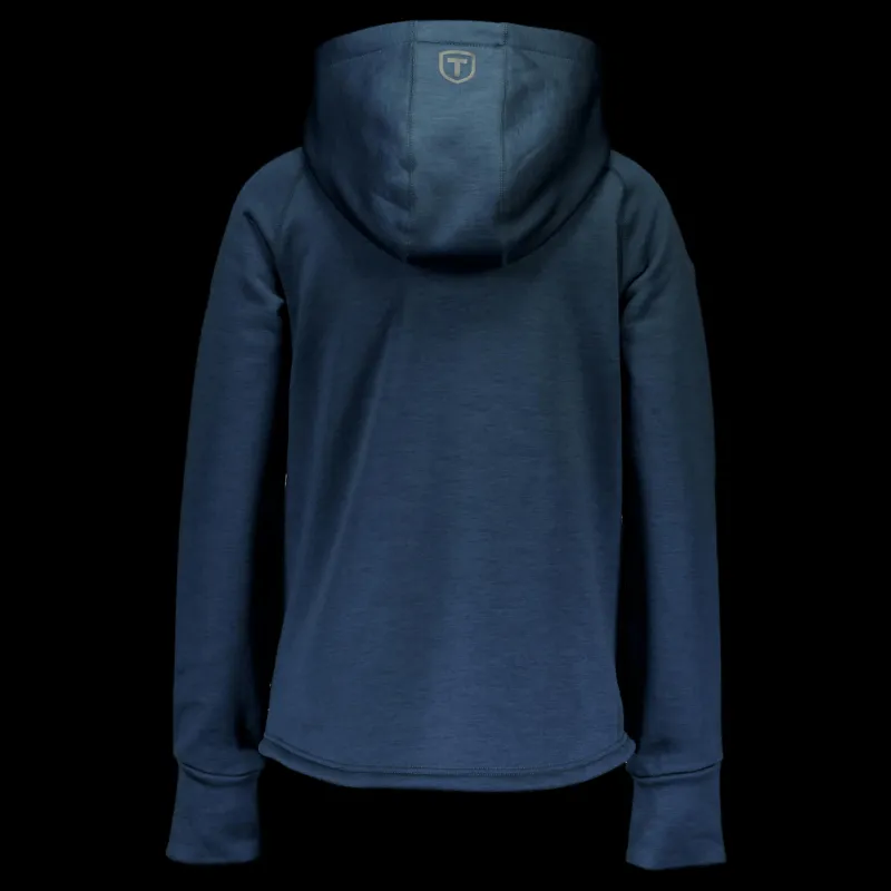 Clearance Tenson Txlite Hoodie Zip W Midnight Navy Blå