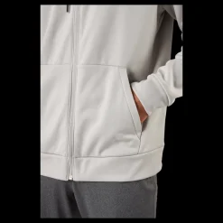 New Under Armour Ua Armour Fleece Fz Hoodie Ghost Gray Grå