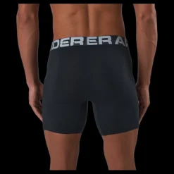 New Under Armour Ua Charged Cotton 6in 3 Pack Black Svart