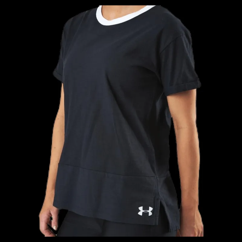 Under Armour UA Charged Cotton SS Black Svart Sale