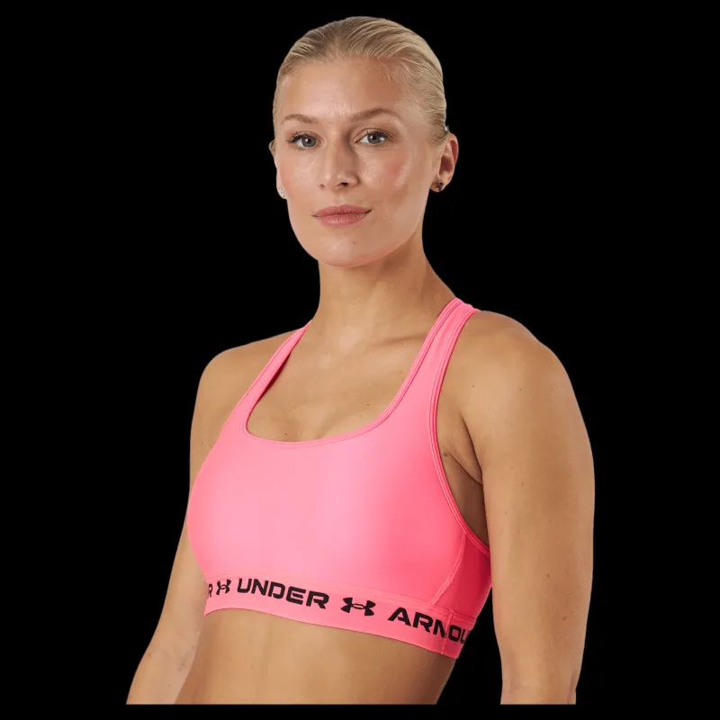 Clearance Under Armour Ua Crossback Mid Bra Cerise Rosa
