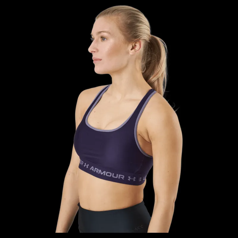 Under Armour Ua Crossback Mid Bra Purple Switch / Purple Switch Svart Best
