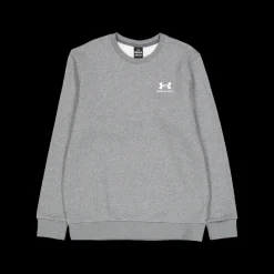 Hot Under Armour Ua Essential Fleece Crew Pitch Gray Grå