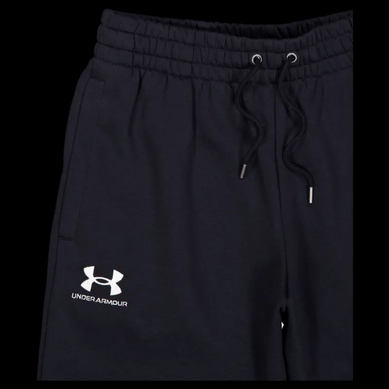 Discount Under Armour Ua Essential Fleece Shorts Black Svart
