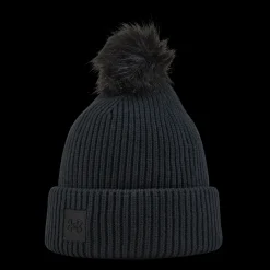 New Under Armour Ua Halftime Ribbed Pom Black Svart