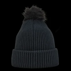 New Under Armour Ua Halftime Ribbed Pom Black Svart