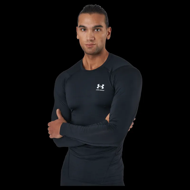 Under Armour Ua Hg Armour Comp Ls Black Svart Clearance