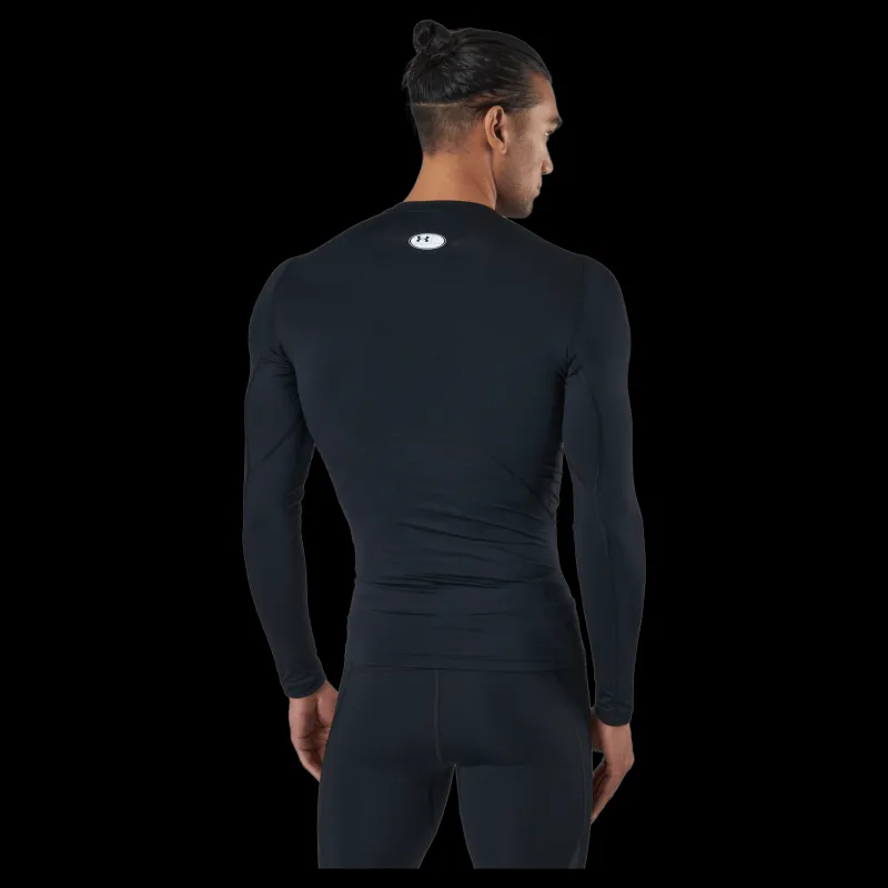 Under Armour Ua Hg Armour Comp Ls Black Svart Clearance