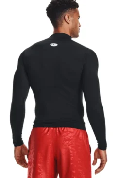 Under Armour Ua Hg Armour Comp Mock Ls Black Svart Sale