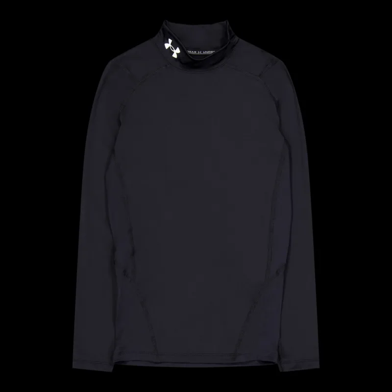 Under Armour Ua Hg Armour Comp Mock Ls Black Svart Sale