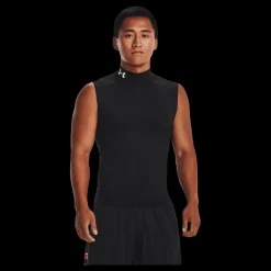 Discount Under Armour Ua Hg Armour Comp Mock Sl Black Svart