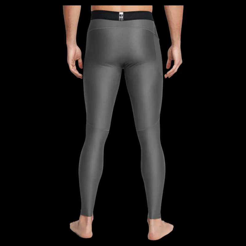 New Under Armour Ua Hg Isochill Leggings Castlerock Svart