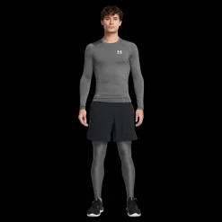 New Under Armour Ua Hg Isochill Leggings Castlerock Svart