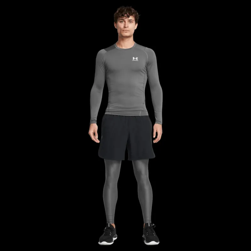 New Under Armour Ua Hg Isochill Leggings Castlerock Svart