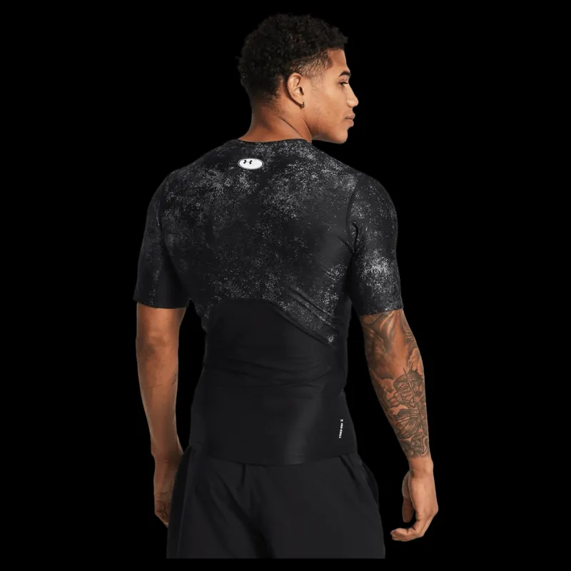 Under Armour Ua Hg Isochill Prtd Ss Black Svart