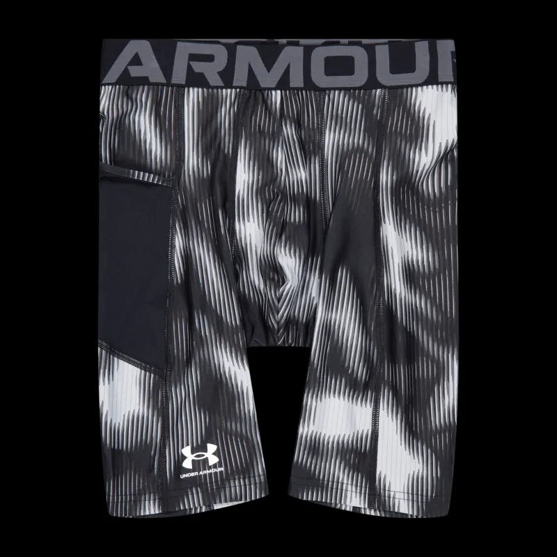 Hot Under Armour Ua Hg Prtd Long Shorts Black Flerfärgad