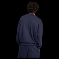 Under Armour Ua Icon Hwt Terry Os Crew Midnight Navy Blå New