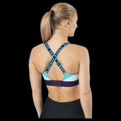 Under Armour Ua Infinity High Bra Blockd Sea Mist / Purple Switch / Nep Vit New