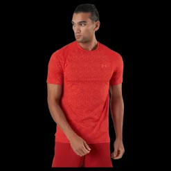 Online Under Armour Ua Iso-chill Run Printed Ss Dark Orange Röd
