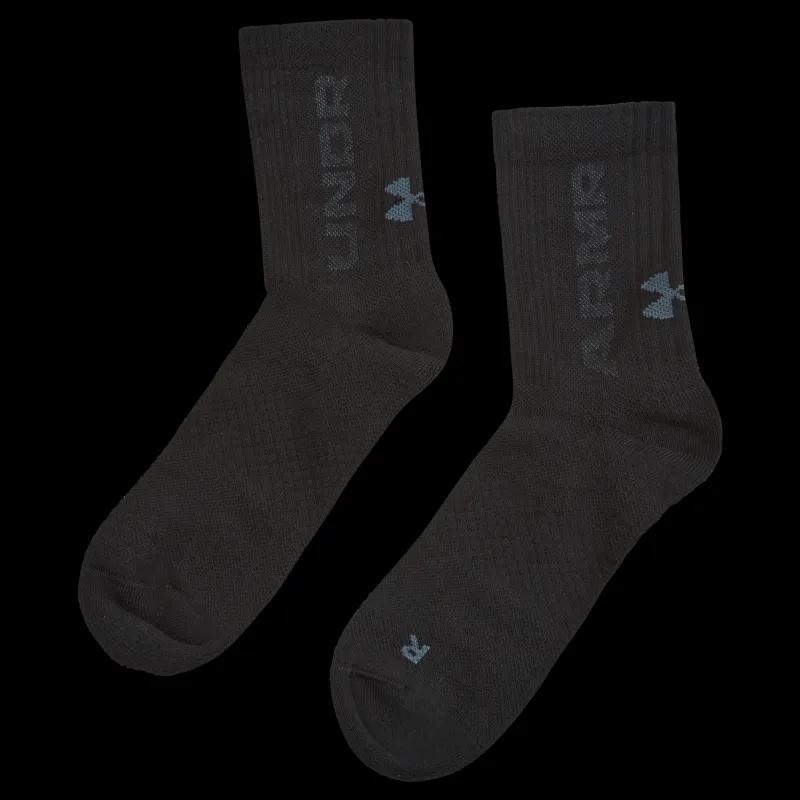 Under Armour UA 3-Maker 3pk Mid-Crew Svart Best