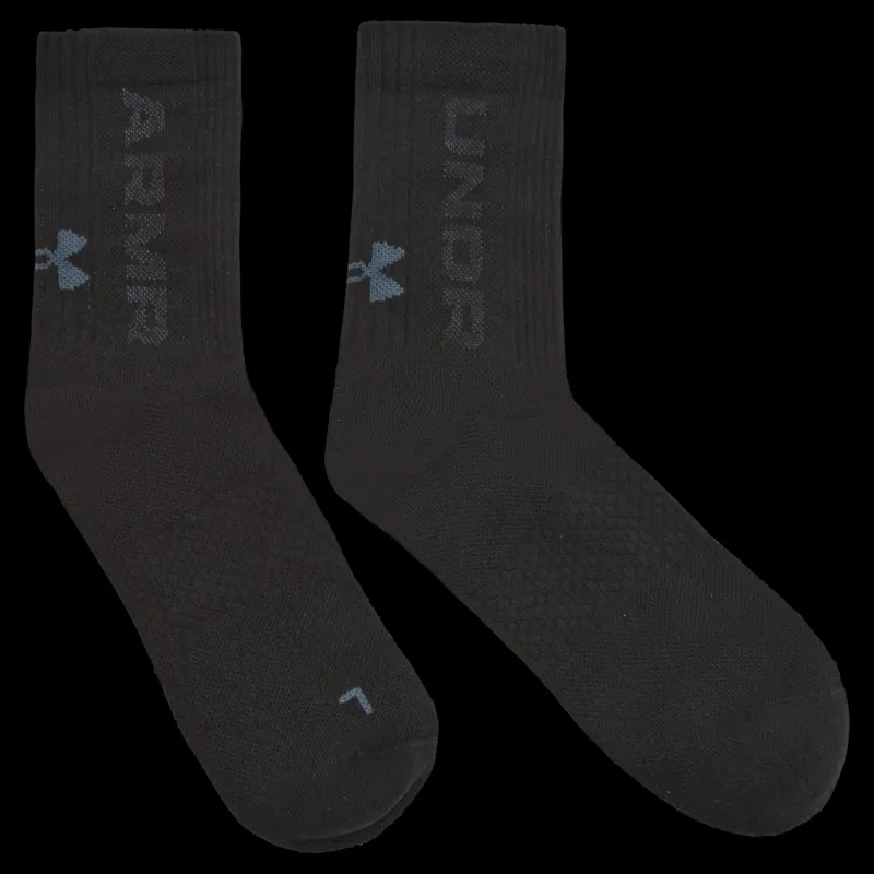 Under Armour UA 3-Maker 3pk Mid-Crew Svart Best