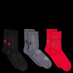Online Under Armour Ua 3-maker 3pk Mid-crew Red Svart