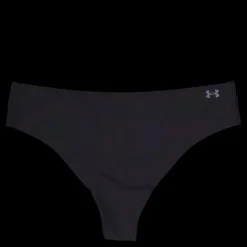 New Under Armour Ua Pure Stretch No Show Thong Black Svart