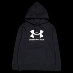 Under Armour Ua Rival Fleece Big Logo Hdy Black Svart Outlet