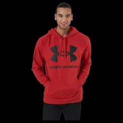 Under Armour Ua Rival Fleece Big Logo Hd Radiant Red Röd