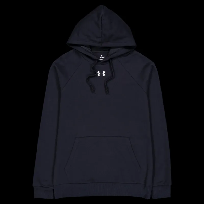 Under Armour Ua Rival Fleece Hoodie Black Blå
