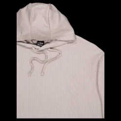 Outlet Under Armour Ua Rival Waffle Hoodie Taupe Beige