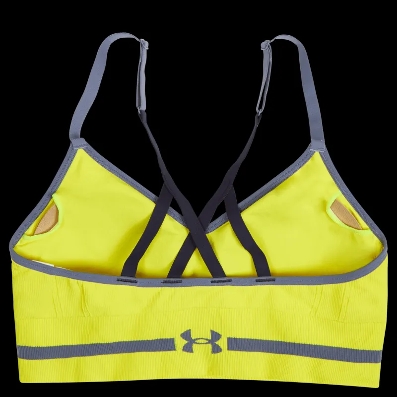 Under Armour UA Seamless Low Long Bra Gul Hot