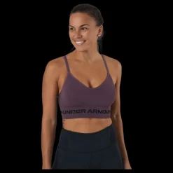 Under Armour Ua Seamless Low Long Bra Ash Plum Svart