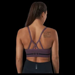 Under Armour Ua Seamless Low Long Bra Ash Plum Svart