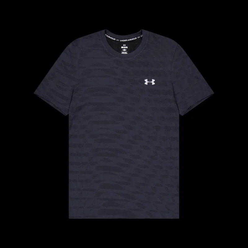 Online Under Armour Ua Seamless Novelty Ss Black Blå