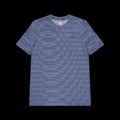 Under Armour Ua Seamless Novelty Ss Downpour Gray Blå Online