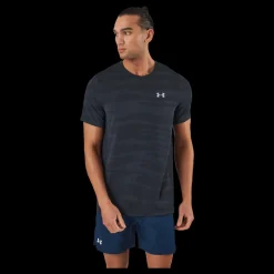Online Under Armour Ua Seamless Wave Ss Black Blå