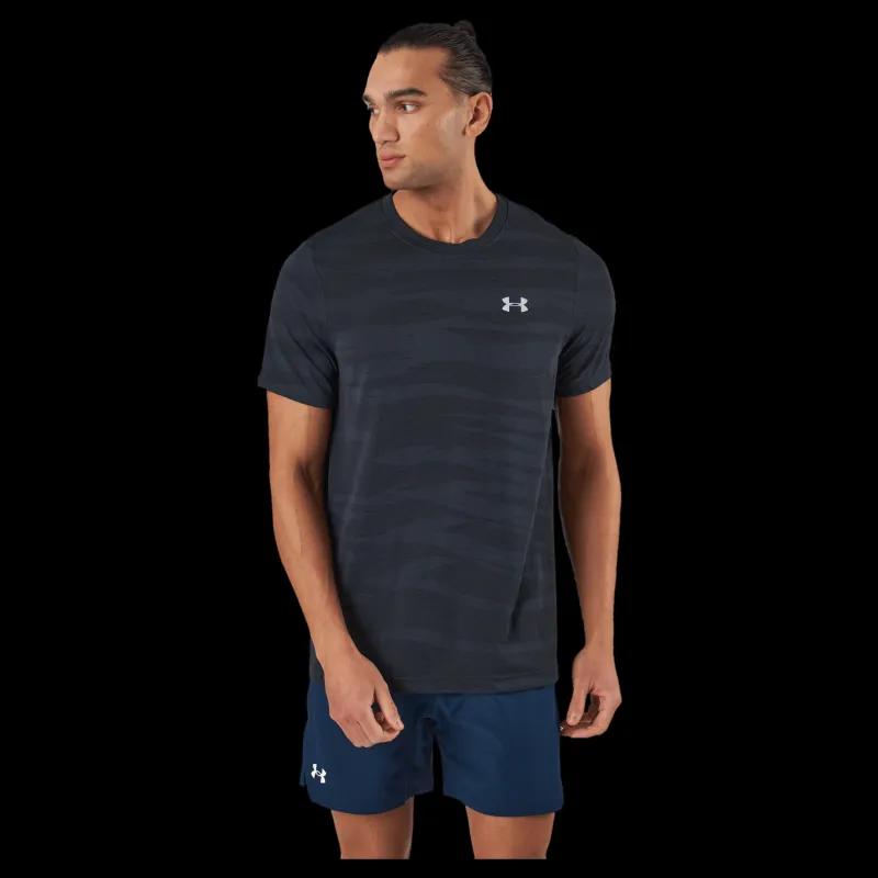 Online Under Armour Ua Seamless Wave Ss Black Blå
