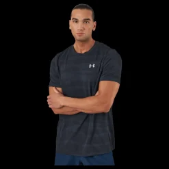 Online Under Armour Ua Seamless Wave Ss Black Blå