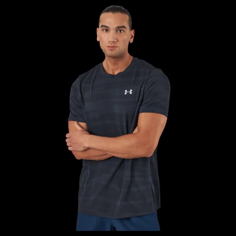 Online Under Armour Ua Seamless Wave Ss Black Blå