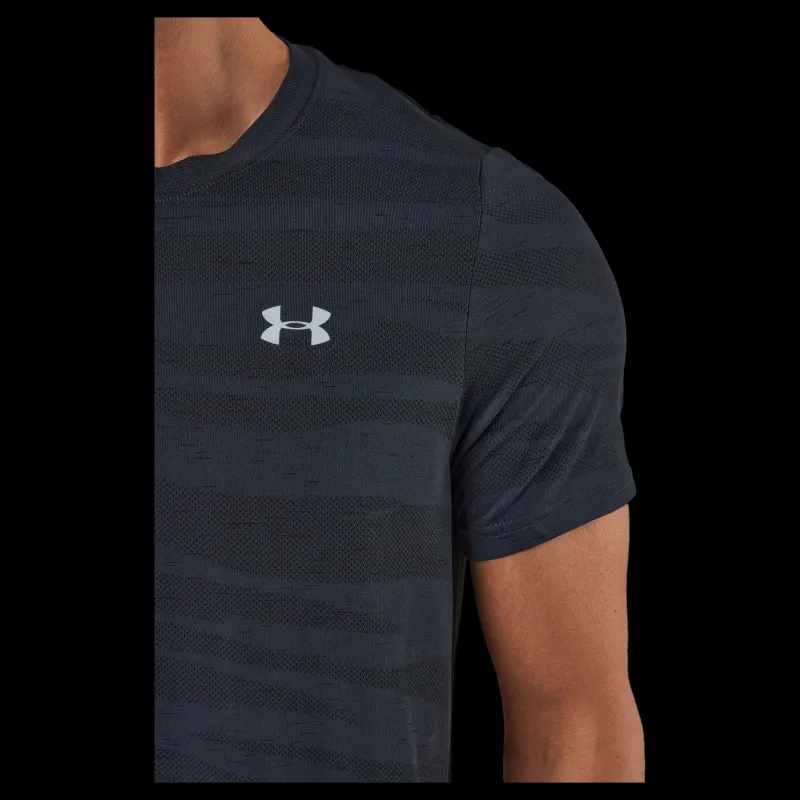 Online Under Armour Ua Seamless Wave Ss Black Blå
