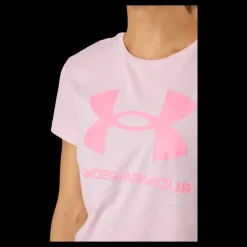 New Under Armour Ua Sportstyle Logo Ss Prime Pink Rosa