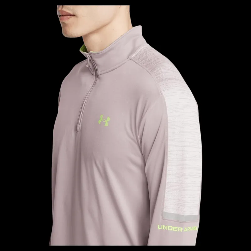 Under Armour Ua Tech Utility 1/4 Zip Tetra Gray Rosa Hot