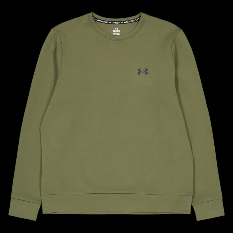 Clearance Under Armour Ua Unstoppable Flc Crew Marine Od Green Grön