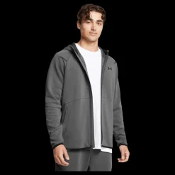 Under Armour Ua Unstoppable Flc Fz Hd Eu Castlerock Grå New