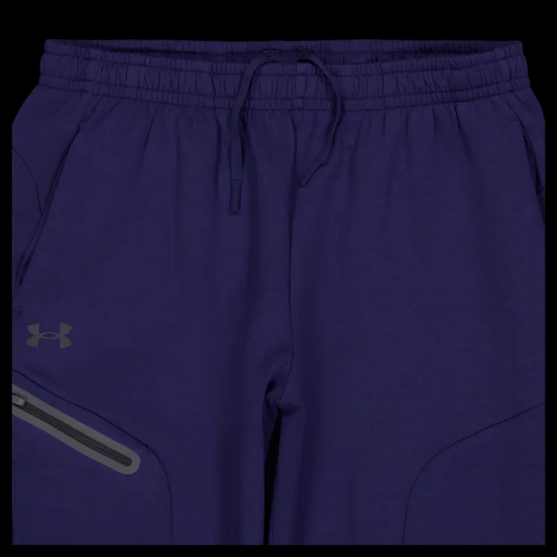 New Under Armour Ua Unstoppable Flc Joggers Midnight Navy Blå